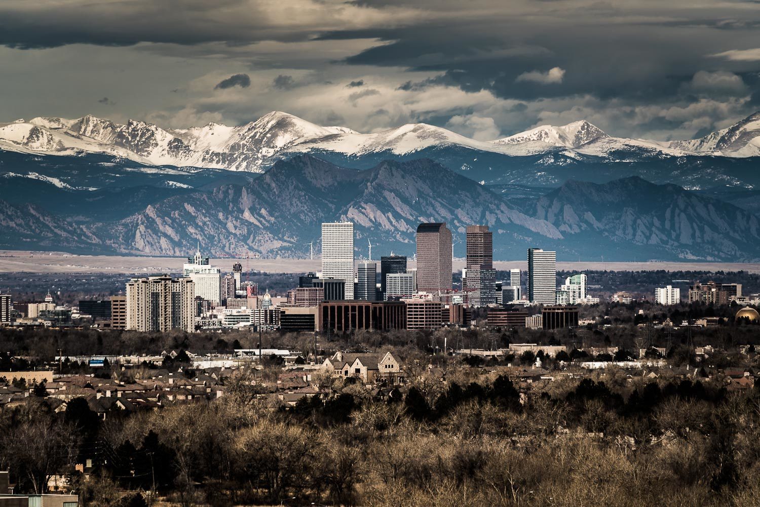 Denver Snow Caps - David Mayhew Photography