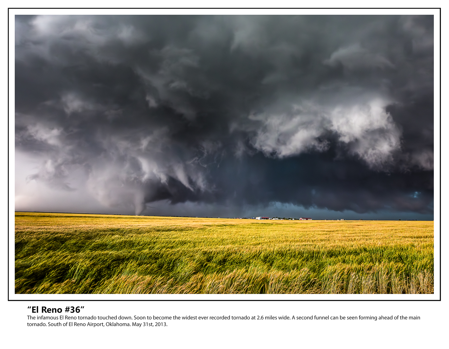 Here The Tornado Maintains Its Structure, Another Funnel Protrud