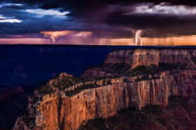 Grand Canyon Lightning